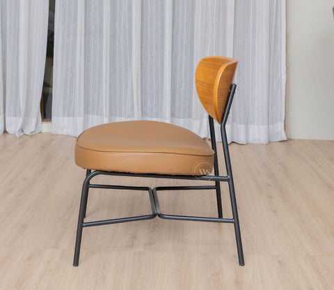 Seraphim Modern Dining Chair with Premium Upholstery (Brown)
