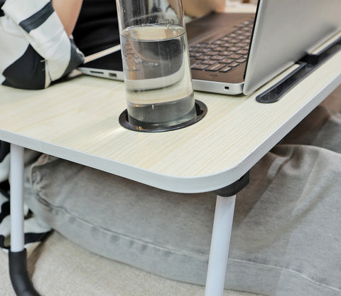 Geeky Foldable Engineered Wood Multipurpose Table for Laptop, Study and Breakfast