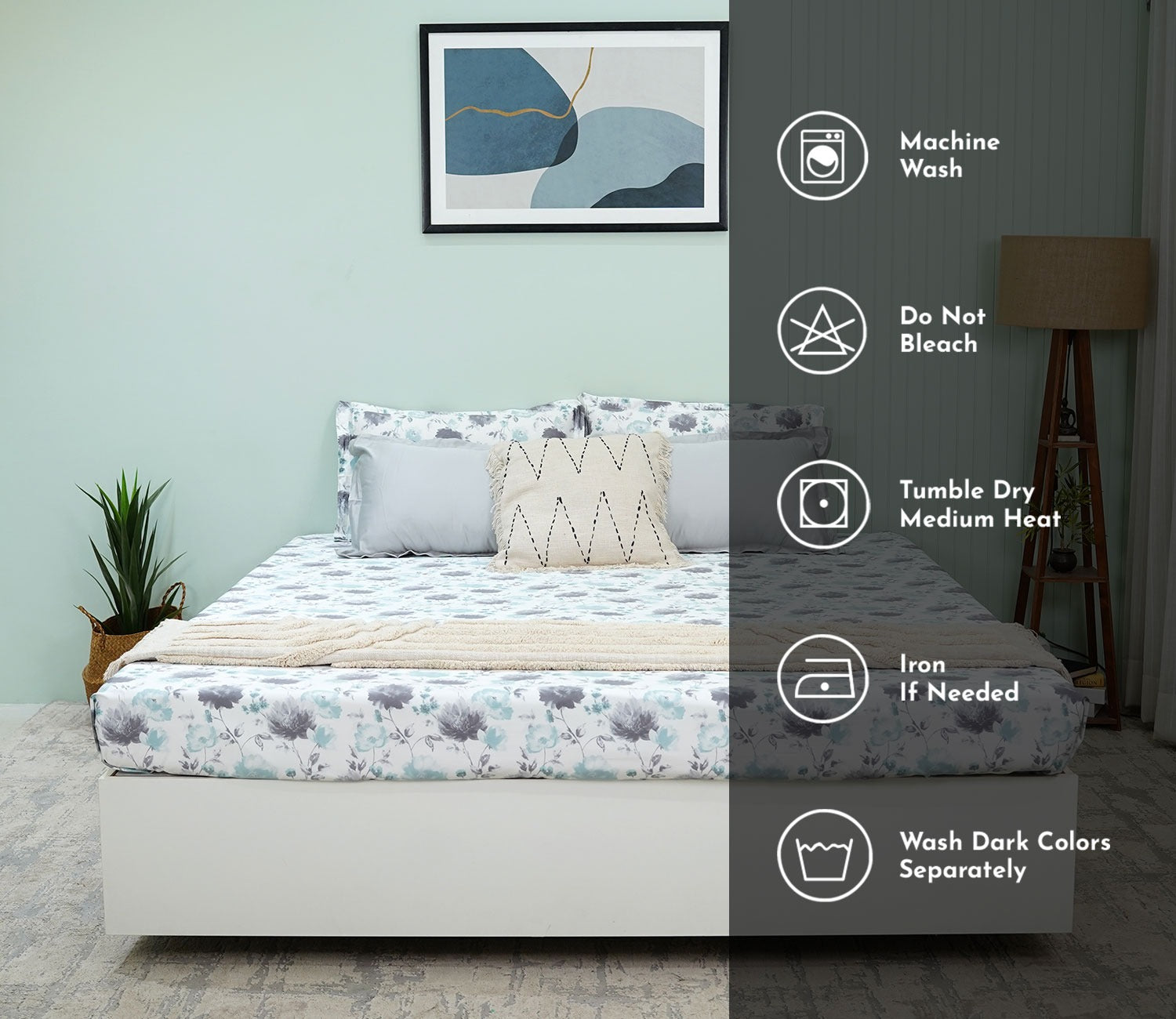 Autumn Garden Nectorsoft King Size Bedsheet