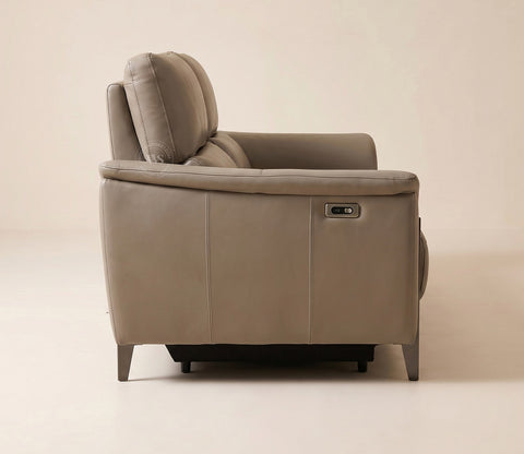 Dennis Luxe Electric Recliner 2 Seater Sofa (Urban Beige)