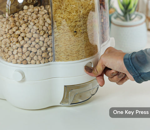 Callisto 6- Compartment All-In-One Rotating Grain Dispenser - Large