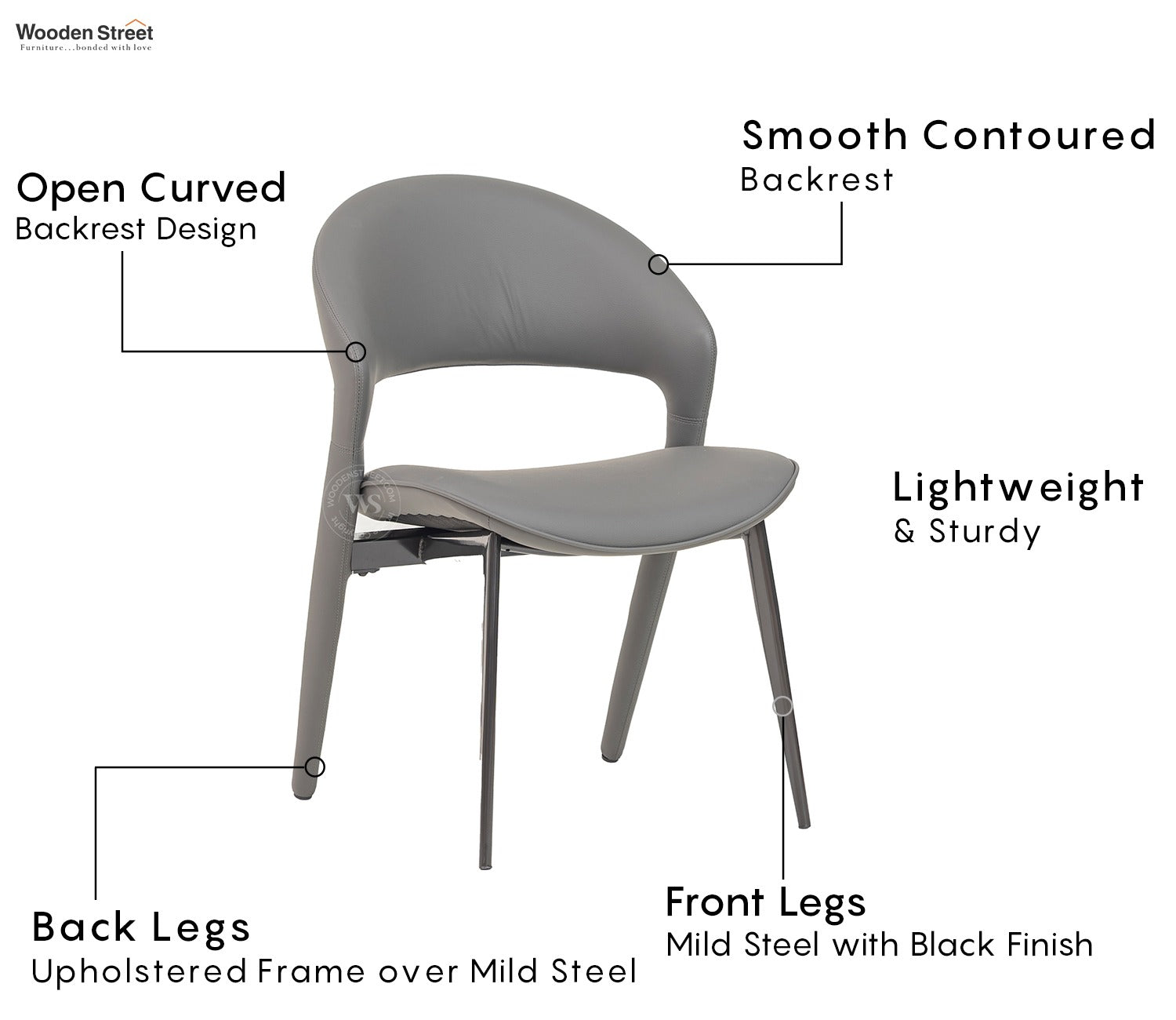 Lane Dining Chair (Grey)