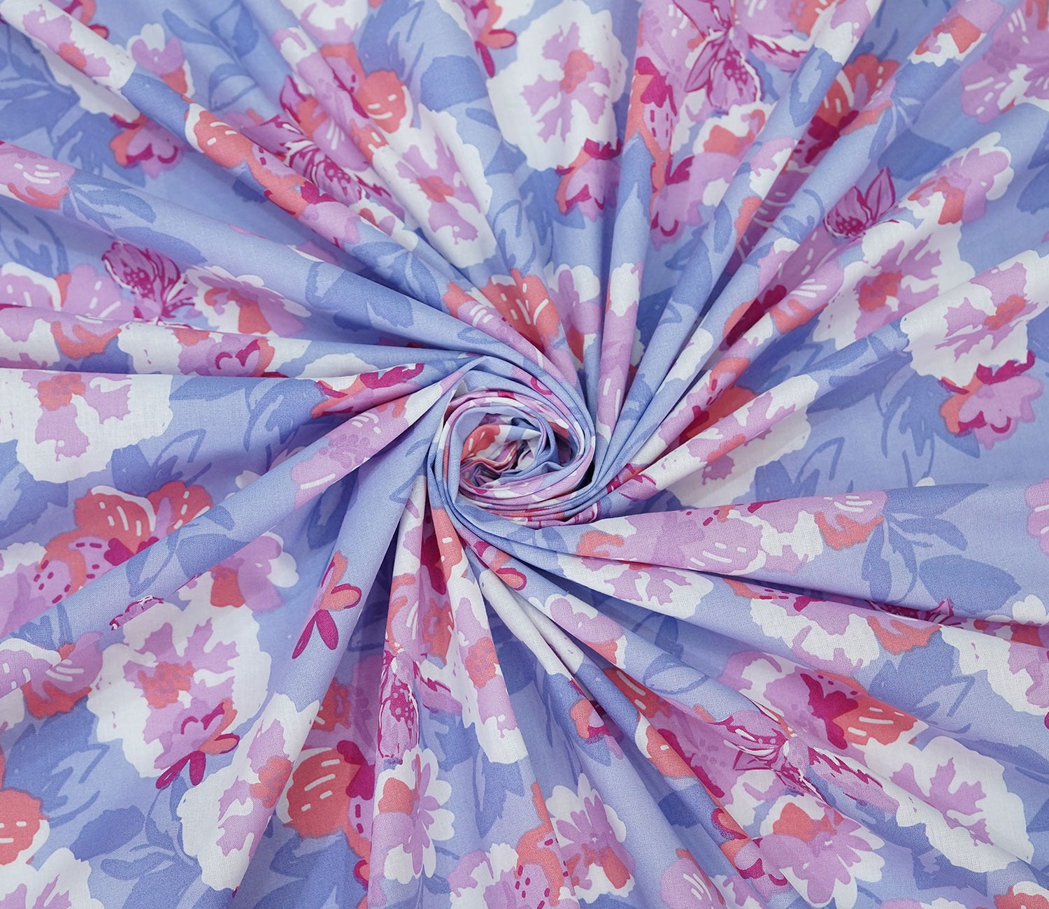 Blossom Celebration Queen Size Bedsheet (Pink)