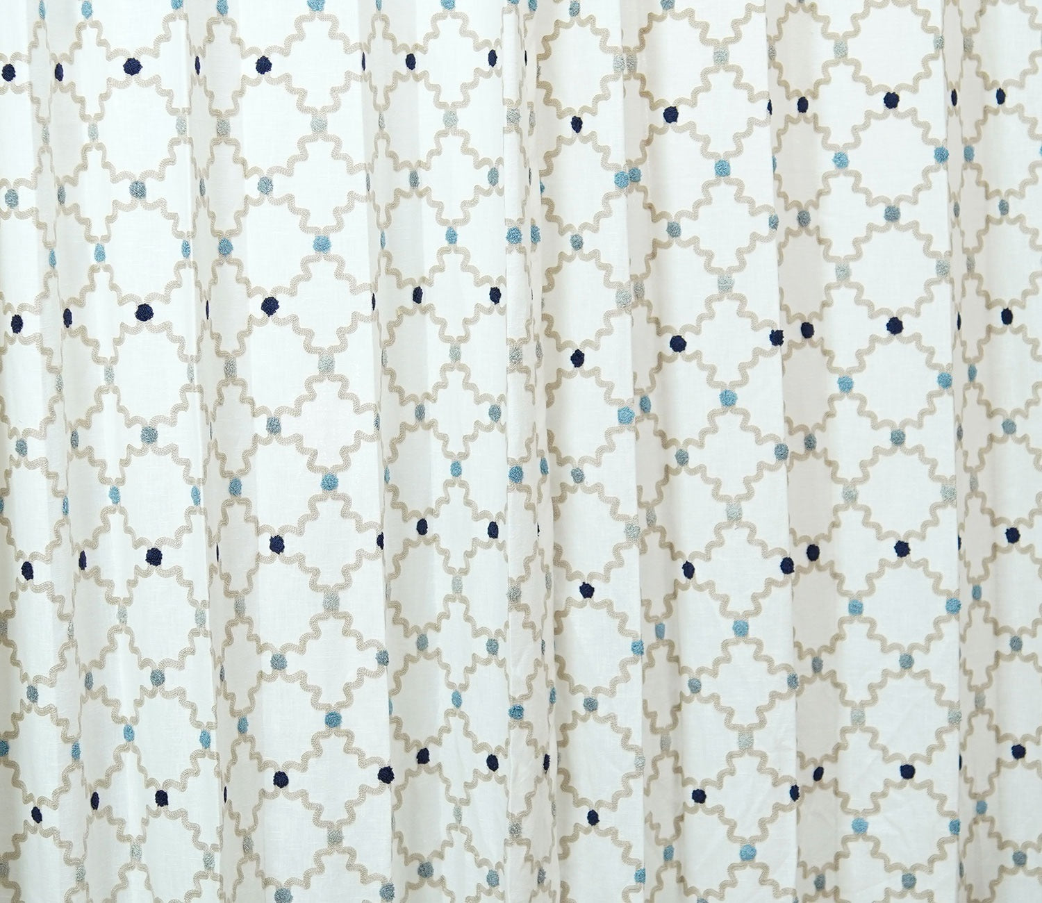 Mesh Door 1 Piece Sheer Curtain (Blue, 7 Feet)