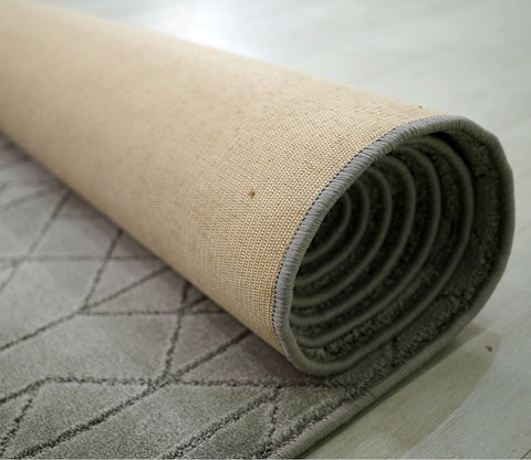 Azalia Grey Geometrical Carpet (11 x 7.8 Feet)