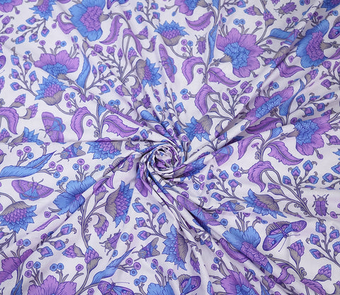 Pernia Moments Queen Size Bedsheet (Purple)