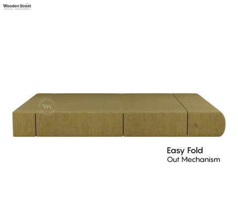 Voltz Fabric Sofa Cum Bed (72 x 46 Inch, Fresh Mint)
