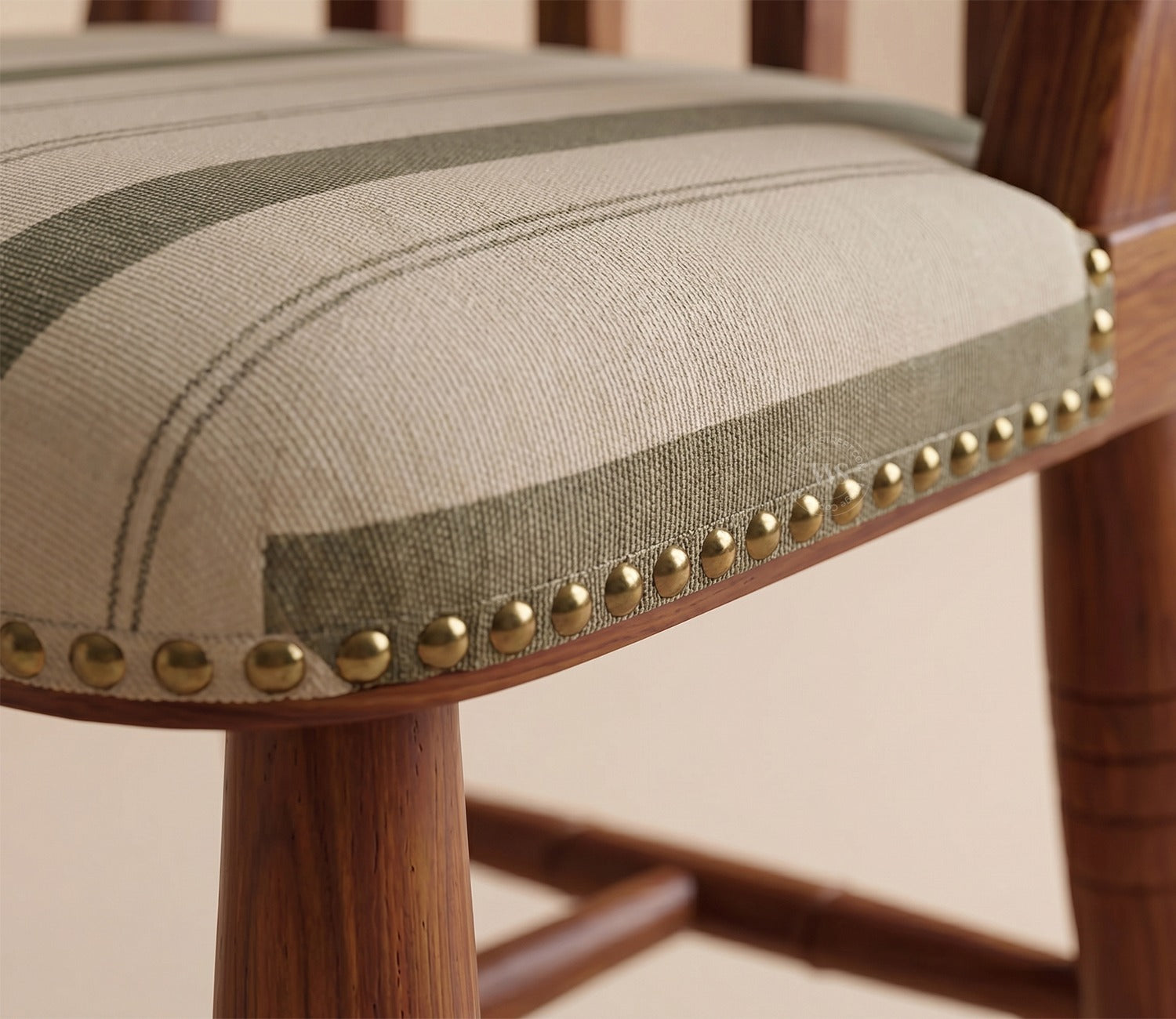 Misha Sheesham Wood Dining Chair (Teak Finish)