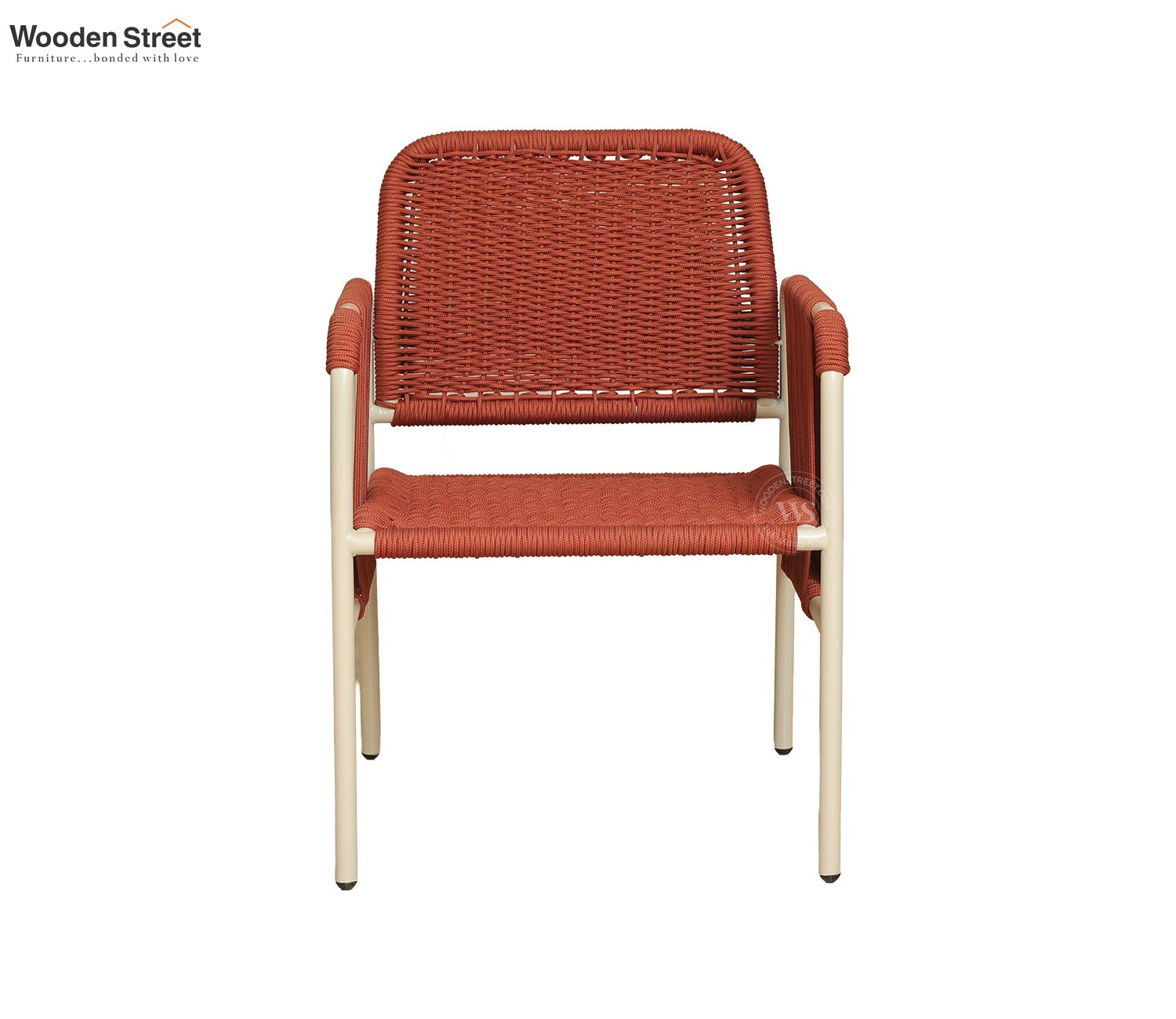 Corsica Rope Outdoor Garden Chairs (Brick Red)
