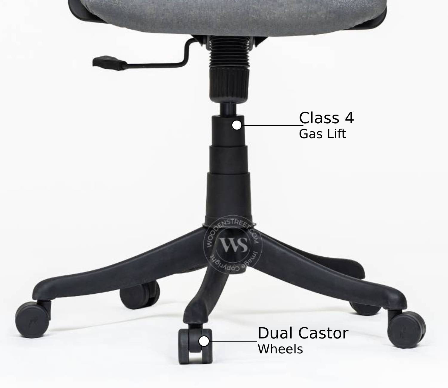 Aquila Mid Back Mesh Ergonomic Office Chair (Grey)