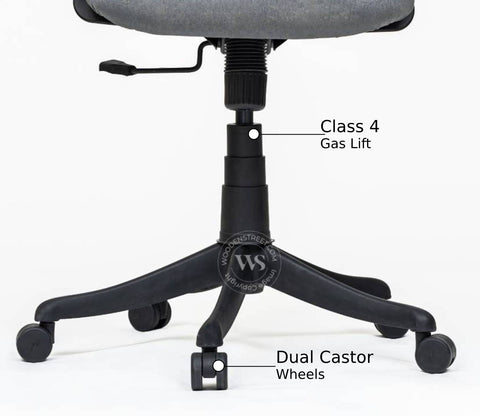 Aquila Mid Back Mesh Ergonomic Office Chair (Grey)