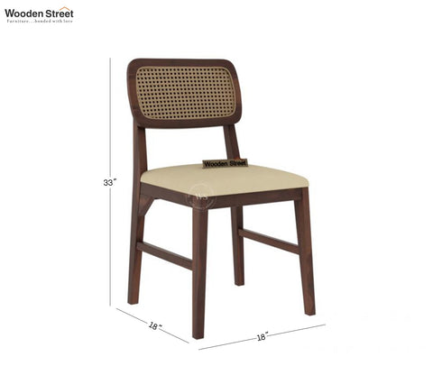 Trois Dining Chairs - Set of 2 (Walnut Finish)