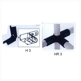 Trueliving_Pipe Metal Joint - HR 3 Thickness	2-5mm Width	33mm Black