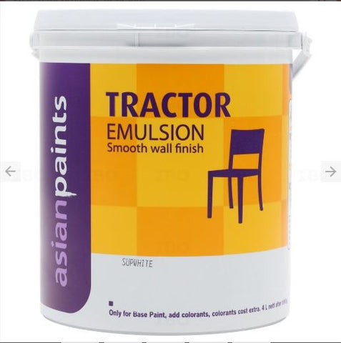 Trueliving_Asian Paints Tractor 4 L White Interior Emulsion - Color