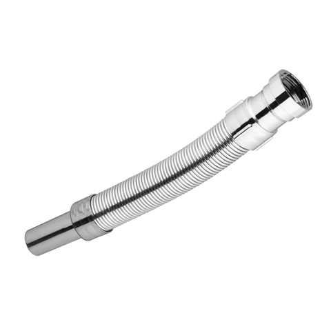 Trueliving PVC Flexible Waste Pipe with Chrome Finish (30 Inches)