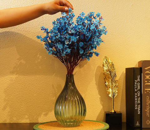 Harmony Gypsophila Artificial Flower- Set Of 5 (Blue)