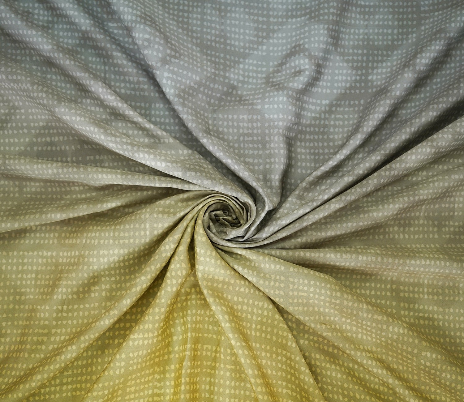Rhombo 300 TC Flat Pure Cotton King Size Bedsheet With 2 Pillow Covers (Mustard)