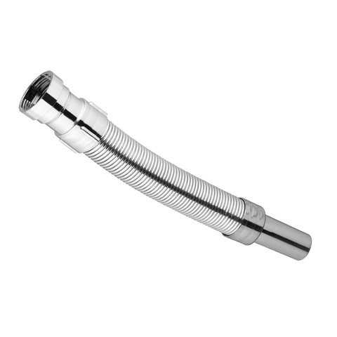 Trueliving PVC Flexible Waste Pipe with Chrome Finish (30 Inches)