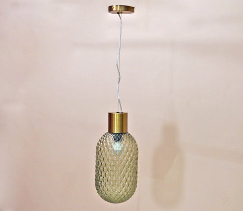 Eron Amber Glass Pendant Light