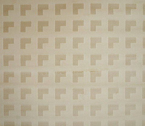 Bricka White and Beige Checkered Carpet  (11 x 7.8 Feet)