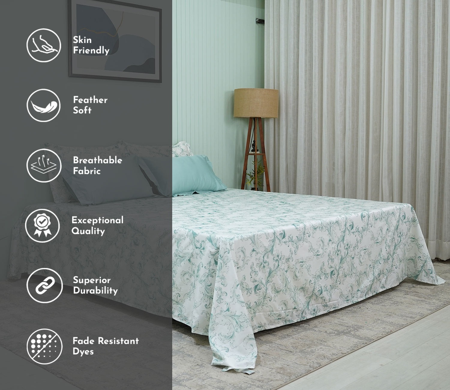 Layla Nectorsoft King Size Bedsheet