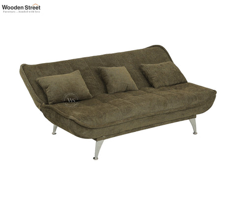 Bastion Premium Upholstery Fabric Sofa cum Bed (Green)
