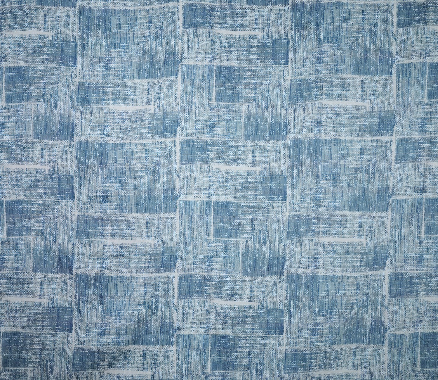 Brick 300 TC Flat Pure Cotton King Size Bedsheet With 2 Pillow Covers (Blue)