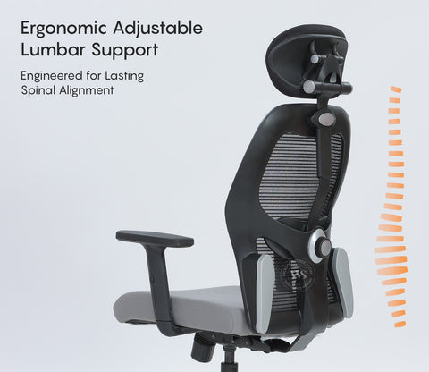 Caper High Back Mesh Office Chair (Grey)