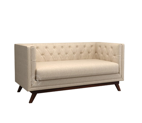 Berlin 2 Seater Sofa (Cotton, Jade Ivory)