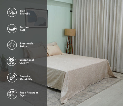 Alison Nectorsoft King Size Bedsheet