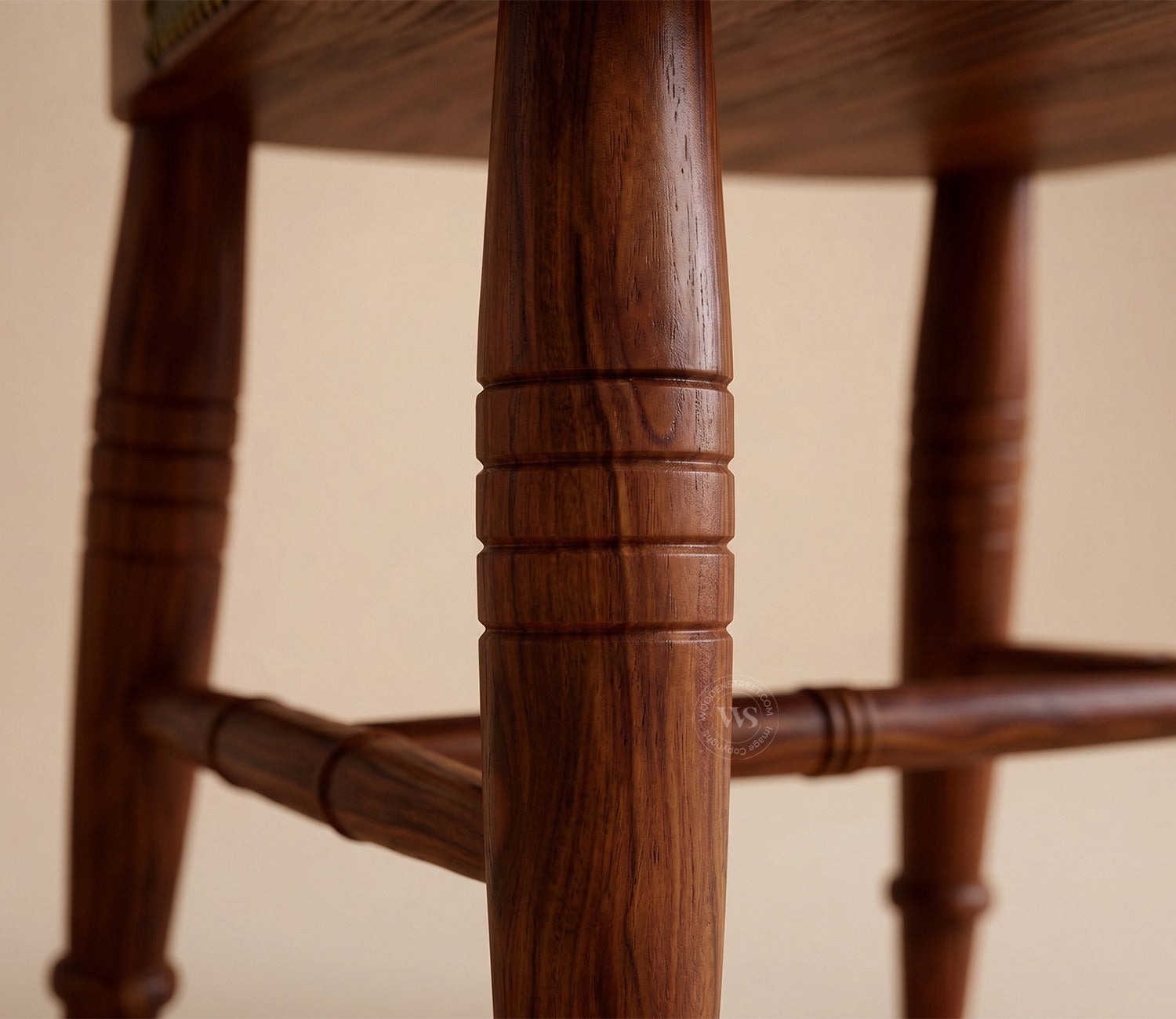 Misha Sheesham Wood Dining Chair (Teak Finish)