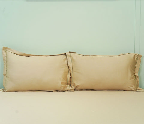 Yard Embroidery Flat Cotton Bed Sheet King Size with 2 Pillow Covers