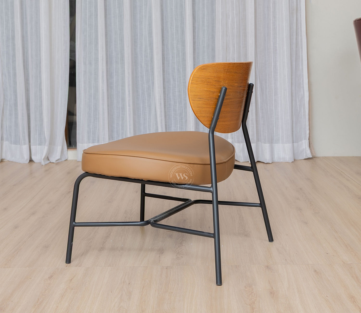 Seraphim Modern Dining Chair with Premium Upholstery (Brown)