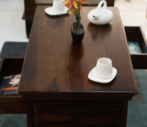 Waldo Center Table (Walnut Finish)