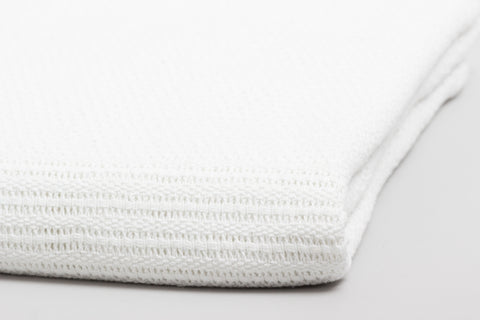 Cotton Cellular Blanket 340 Single White