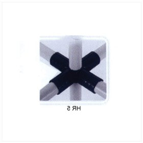 Trueliving_Multiple Pipe Joints - HR 5  Width	33mm Length of One Side	66mm Black