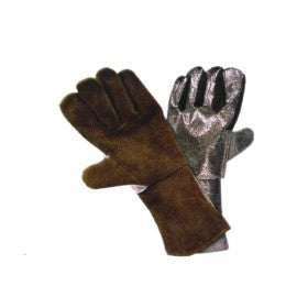Trueliving_Heat Aluminized Armed Leather Gloves Stitched with Thread Size   ---     12,14,16,18,20,22