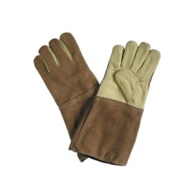 Trueliving_Aramid Gloves with Leather Stitched with Thread_1 Size   ---    12, 14, 16, 18, 20, 22  Heat Resistance  ---   400°C  -  500°C
