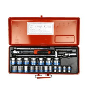 Truliving_Automotive Accessories-Hand Tools & Hardware-Socket Sets & Accessories-TAPARIA S15HXL Socket Set (Pack of 24) | 1/2 inch