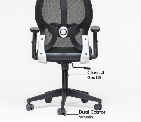 Auriga High Back Mesh Ergonomic Office Chair (Black)