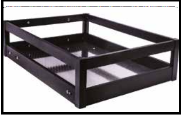 Trueliving_MATTEE BLACK PLAIN BASKET - 6” *15" 380  MM/450M Cabinet