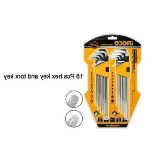 Truliving_Allen Keys & Sets-Hand Tools & Hardware-Tools & Hardware-INGCO 18 Pcs Hex Key And Torx Key Set HHKSET0181 | 1.5-10mm