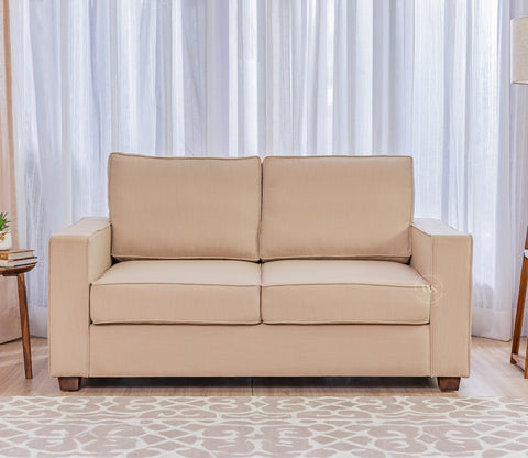Albus 3+2 Seater Fabric Sofa Set (Cotton, Irish Cream)