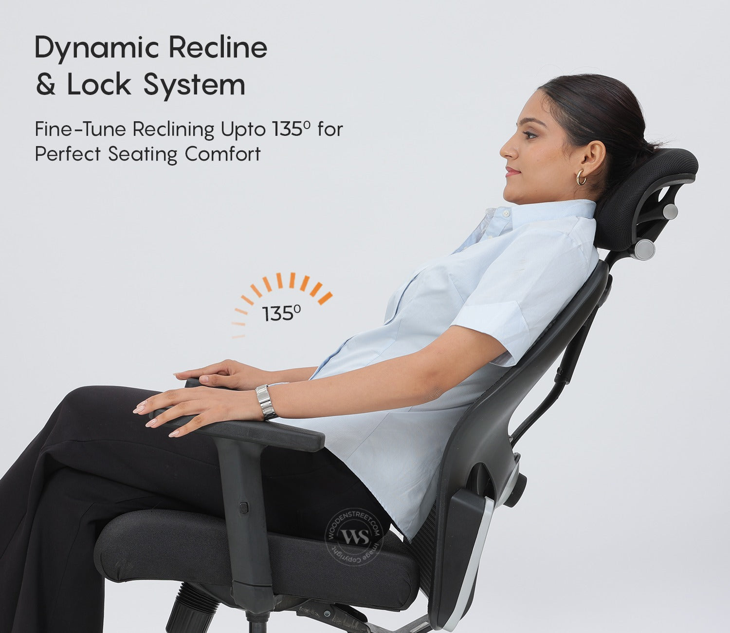 Caper High Back Mesh Office Chair (Black)