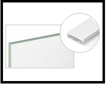 Trueliving_GLASS FRAME PASTING HANDLE 70 MM Silver
