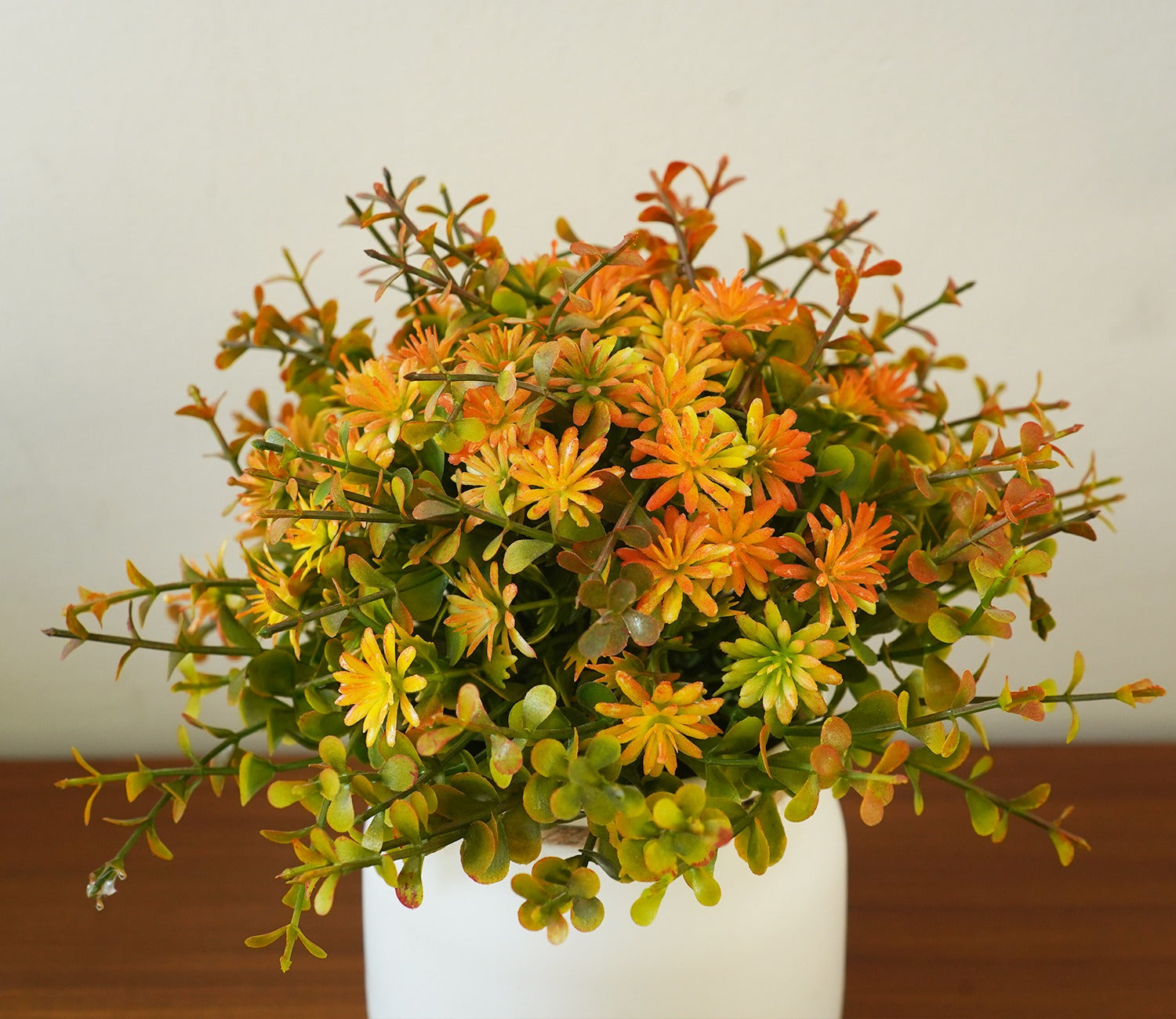 Magnificat Artificial Flowers With Pot (Orange)