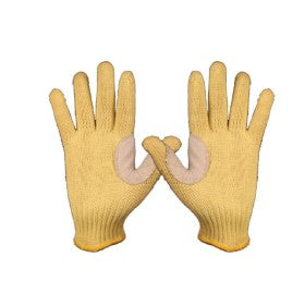 Trueliving_Gloves with Leather On Thumb Weight    ---     50g, 60g, 70g  Gauge     ---      7G  Heat Resistance  ---   50°C  -  100°C