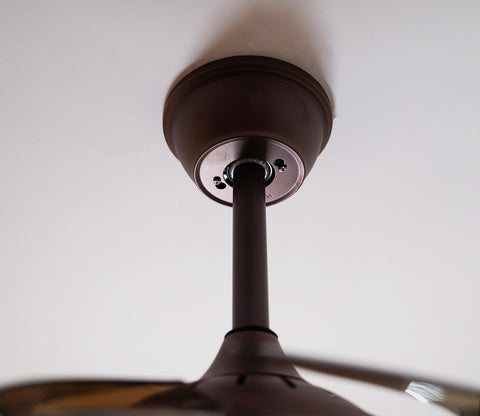 Purity in Motion Lighting Fan-Brown