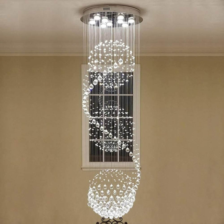 Trueliving Luxurious Jhumar Hanging Light Length 24, Width 24, Height 48 In Inches
