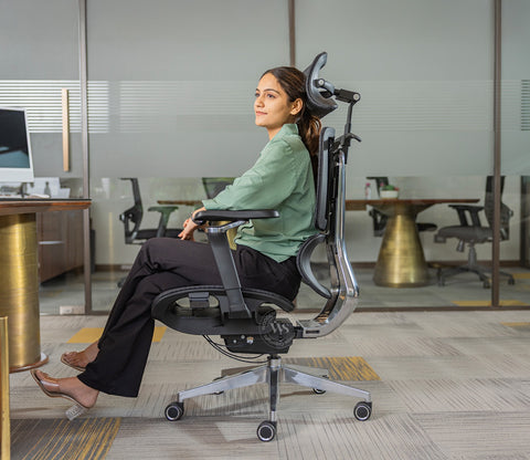 Bezus Premium Ergonomic High-Back Mesh Office Chair (Black)